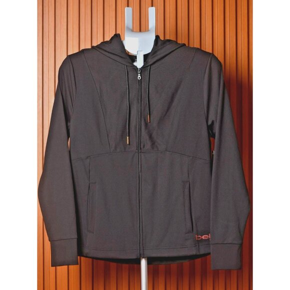 New! BEBE SPORT RIB MIX JACKET 22% SPANDEX BLACK | MEDIUM | BB2442A | MSRP $99 - Picture 11 of 12